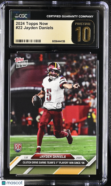 2024 Topps Now Jayden Daniels #22 CGC 10