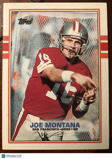 Joe Montana 1989 Topps #12 Football Card - Great Condition HOFer  🏈 49ers