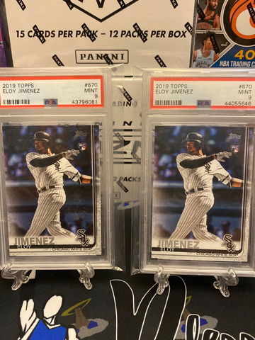 Two 2019 Eloy Jimenez PSA 9 RC