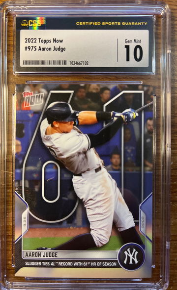 Aaron Judge 2022 Topps Now 975 CSG 10