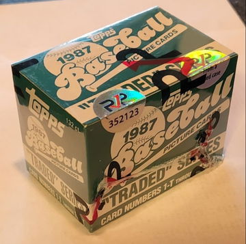 1987 Topps Traded Factory Set FASC From a Sealed Case