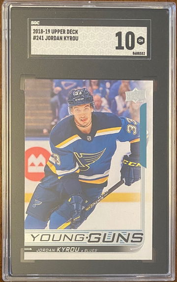 Jordan Kyrou - 2018-19 Upper Deck Young Guns Rookie #241 -  SGC 10
