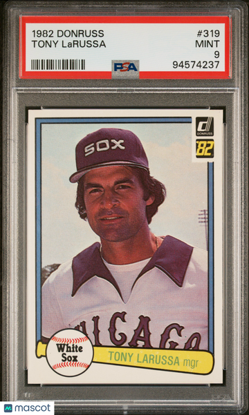 1982 Donruss Tony Larussa #319 PSA 9