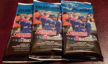 3 Pack Lot 2020 Topps Stadium