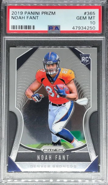 Noah Fant 2019 Panini Prizm RC Rookie PSA 10