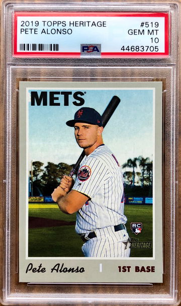 PETE ALONSO 2019 Topps Heritage High Number Rookie RC PSA 10