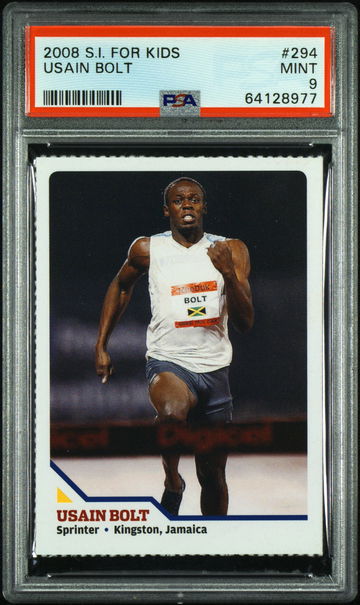 2008 SI For Kids Usain Bolt Rookie RC PSA 9 Track & Field