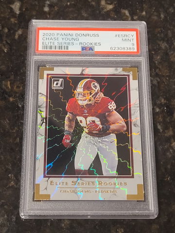 2020 Donruss Chase Young NFL Elite Series Rookie HOLOGRAM SP MINT PSA 9. #ESR-CY
