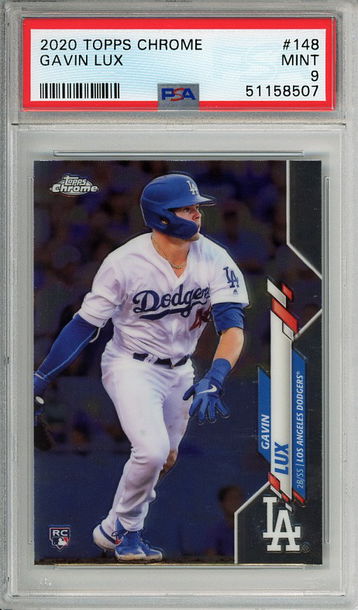 Gavin Lux 2020 Topps Chrome #148 PSA 9 Mint Rookie RC! 8507