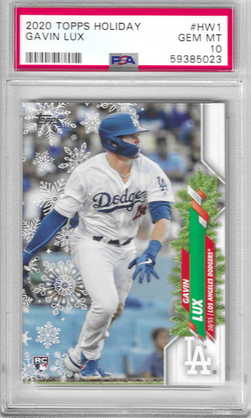 2020 Topps Holiday Gavin Lux PSA 10