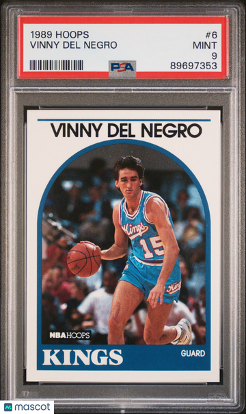 1989 Hoops Vinny Del Negro #6 PSA 9