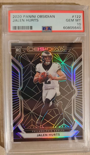 2020 Obsidian Jalen Hurts PSA 10! POP 16!!