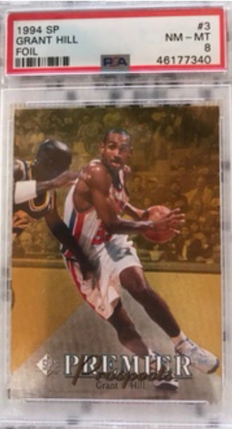 1994 SP Grant Hill rookie card PSA 8