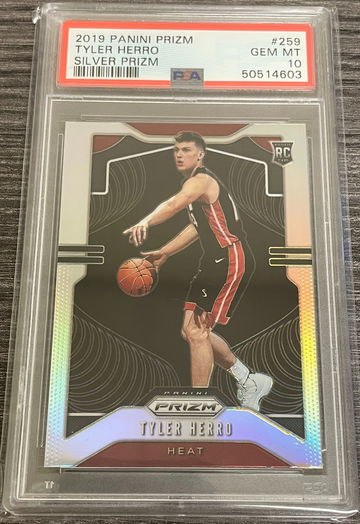 Tyler Herro Prizm Silver, Flawless with Great Centering