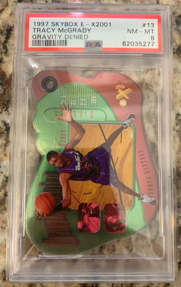 1997-98 Skybox E-X2001 Gravity Denied Tracy McGrady RC PSA 8 Pop 2