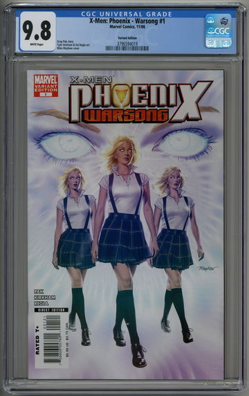 X-Men: Phoenix-Warsong #1 CGC 9.8 Origin of Stepford Cuckoos Mike Mayhew Variant Cover
