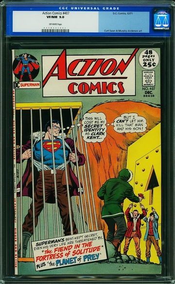 ACTION COMICS #407, CGC 9.0 VFNM