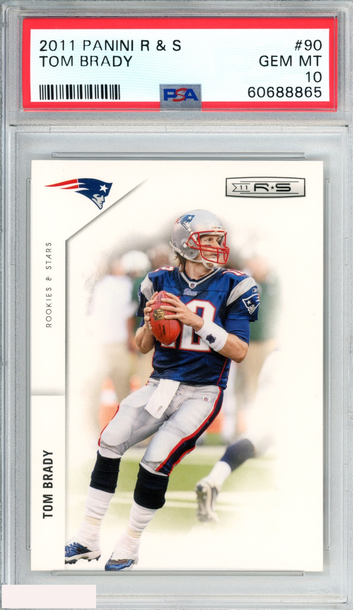 2011 PANINI ROOKIES AND STARS TOM BRADY #90 NEW ENGLAND PATRIOTS PSA 10 GEM MT
