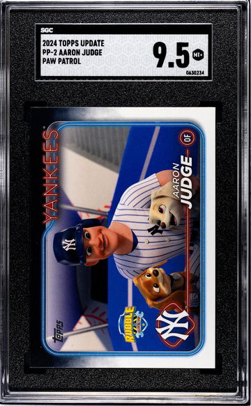 2024 Topps Update #PP-2 Aaron Judge Paw Patrol SGC 9.5