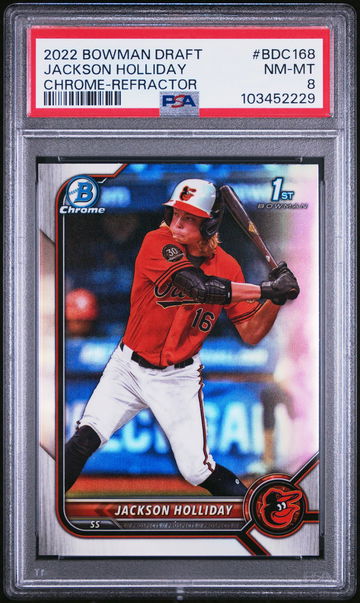 2022 Bowman #BDC-168 Jackson Holliday PSA 8