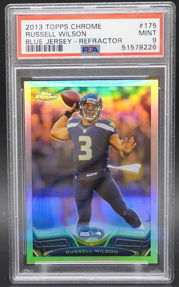 2013 Topps Chrome #175 Russell Wilson Refractor PSA 9
