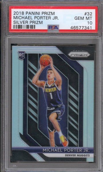 2018 Prizm Silver Michael Porter Jr Rookie RC PSA 10