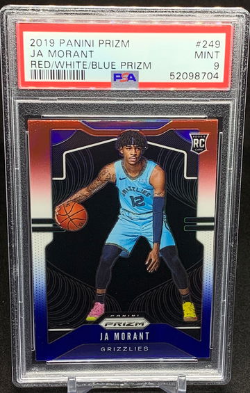 Ja Morant 2019 Mosaic Red White Blue Prizms Rookie RC #219 PSA 9 Mint Grizzlies