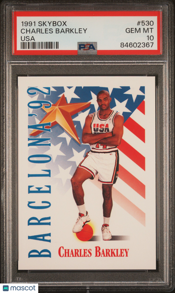 1991 Skybox Charles Barkley #530 PSA 10 -Dream Team USA - 76ers