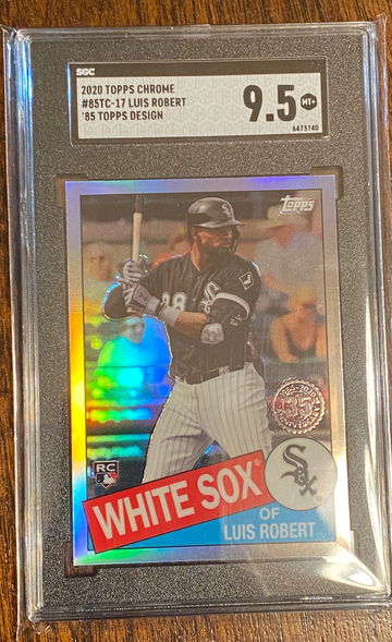 2020 Luis Robert Topps Chrome 1985 Design SGC 9.5 RC