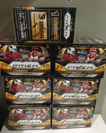 (7) 2020 Fanatics NFL Prizm Blaster Lot