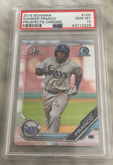2019 Bowman Chrome Wander Franco #100 rookie PSA 10