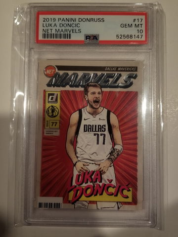 Luka Doncic Panini Donruss Net Marvels PSA 10