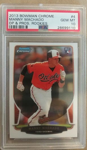 Manny Machado 2013 Bowman Chrome RC Rookie Card PSA 10 Orioles Padres