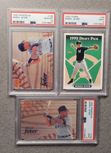 Derek Jeter PSA 10 9 lot 1996 sportflix 10 pop 33
