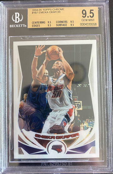 2004 Topps Chrome #167 Emeka Okafor BGS 9.5