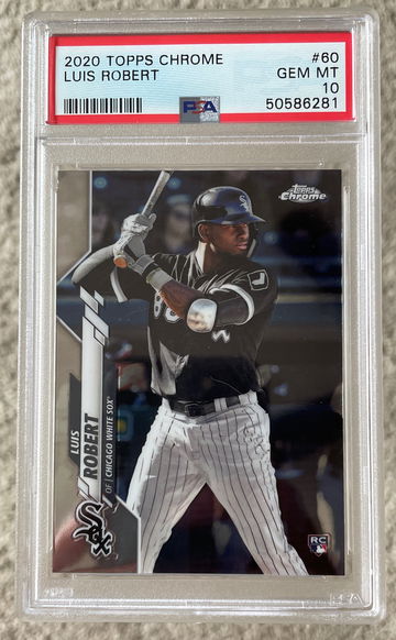 2020 Topps Chrome Luis Robert RC PSA 10 #60