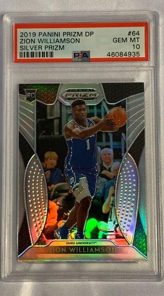 2019 Prizm Draft Picks Zion Williamson Silver #64 PSA 10