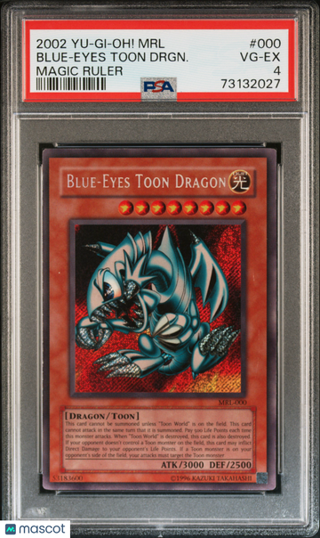 2002 Yu-Gi-Oh! MRL-Magic Ruler Blue-Eyes Toon Drgn. Magic Ruler PSA 4 #000
