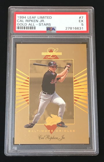 1994 LEAF LIMITED CAL RIPKEN JR. GOLD ALL-STARS PSA 5 #10,000