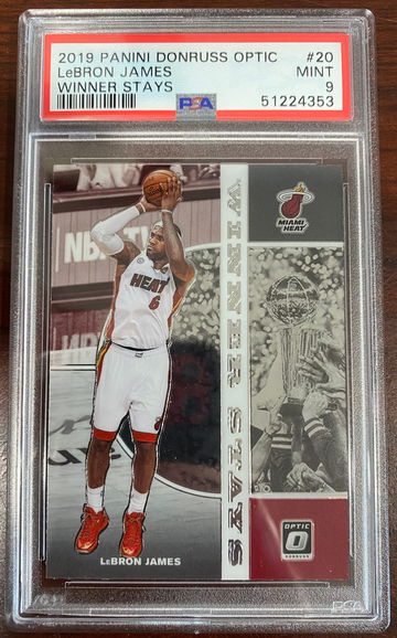 2019 Panini Donruss Optic LeBron James Winner Stays