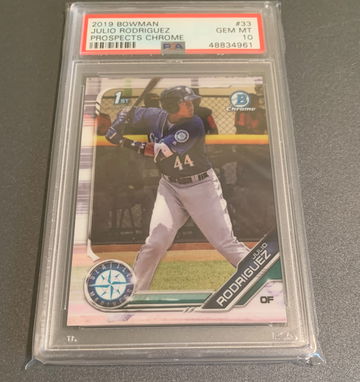 2019 Bowman Chrome Julio Rodriguez PSA 10