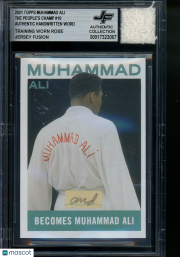 2021 Topps Muhammad Ali The People's Champ Become Muhammad Ali Cassius Clay Jr. #10 Word Worn Robe BGS Authentic
