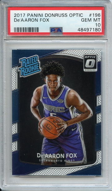 De'Aaron Fox Optic Rookie PSA 10 NEP 180