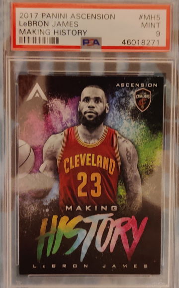 2017 Panini Ascension LeBron James Making History PSA 9