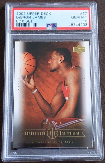 2003 Upper Deck, Lebron James Box Set, #17, Rookie, PSA 10