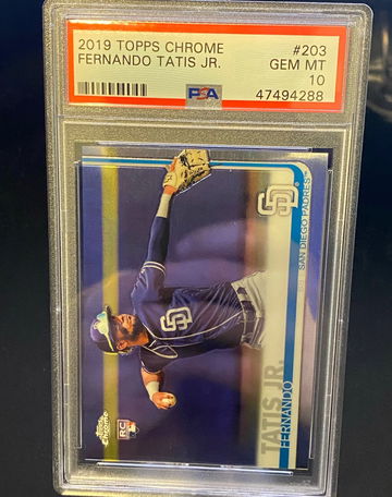 2019 Topps Chrome Fernando Tatis Jr PSA 10