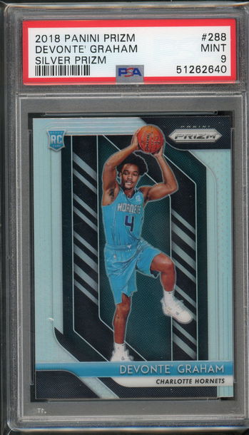 2018 Prizm Silver Devonte Graham PSA 9 