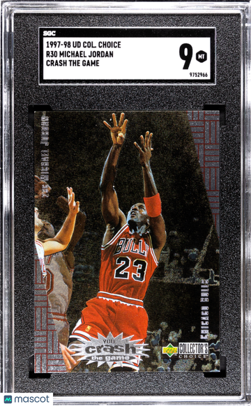 1997 Upper Deck Collector's Choice Michael Jordan #R30 Crash The Game SGC 9