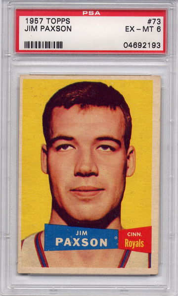 1957 Topps Basketball Jim Paxson #73 PSA 6 EX-MT