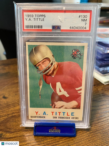 1959 Topps Y.A. Tittle #130 PSA 7